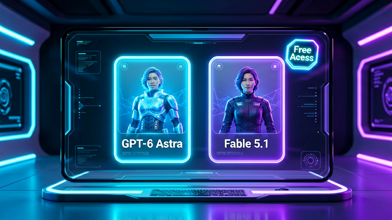 免费体验GPT-6 Astra与Fable 5.1的方法来了